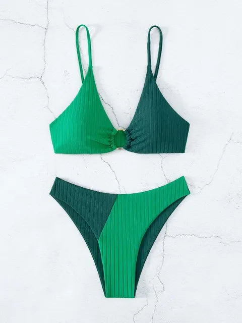 Push-up Bikini Hoch tailliert Damen