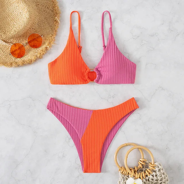 Push-up Bikini Hoch tailliert Damen