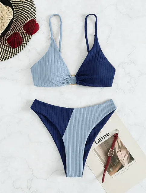 Push-up Bikini Hoch tailliert Damen