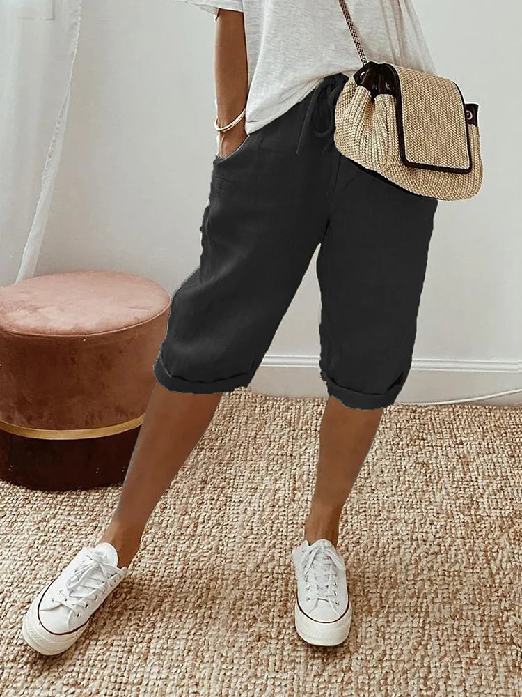 Leichte Baumwoll-Shorts: Sommerliche Damen Shorts