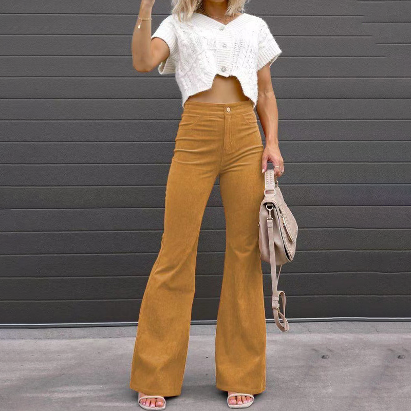 Kurvenbetonte Schlaghose - Elegante Flare Hose