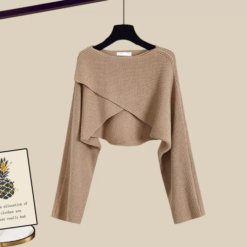 Elegantes 3-teiliges Damen-Outfit: Hose, Oberteil & Shirt