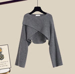 Grauer Pullover