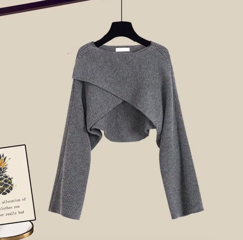 Elegantes 3-teiliges Damen-Outfit: Hose, Oberteil & Shirt