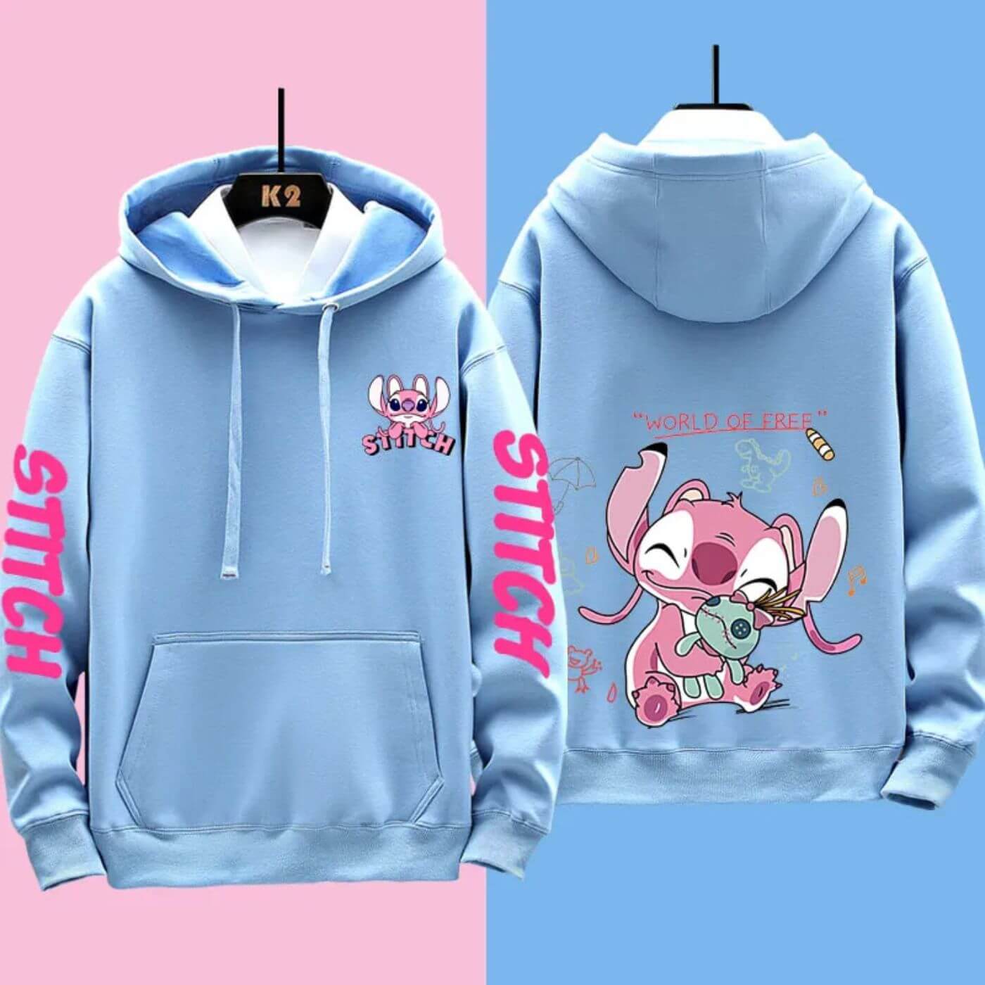 Bequemer Disney Stitch Kapuzenpullover