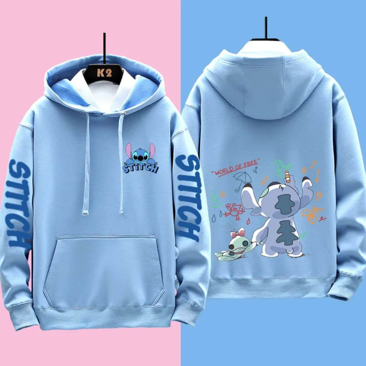 Bequemer Disney Stitch Kapuzenpullover