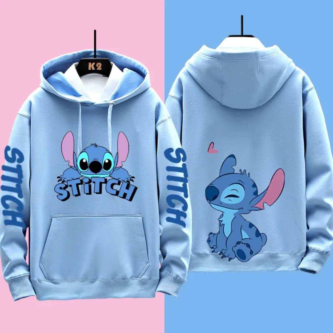 Bequemer Disney Stitch Kapuzenpullover