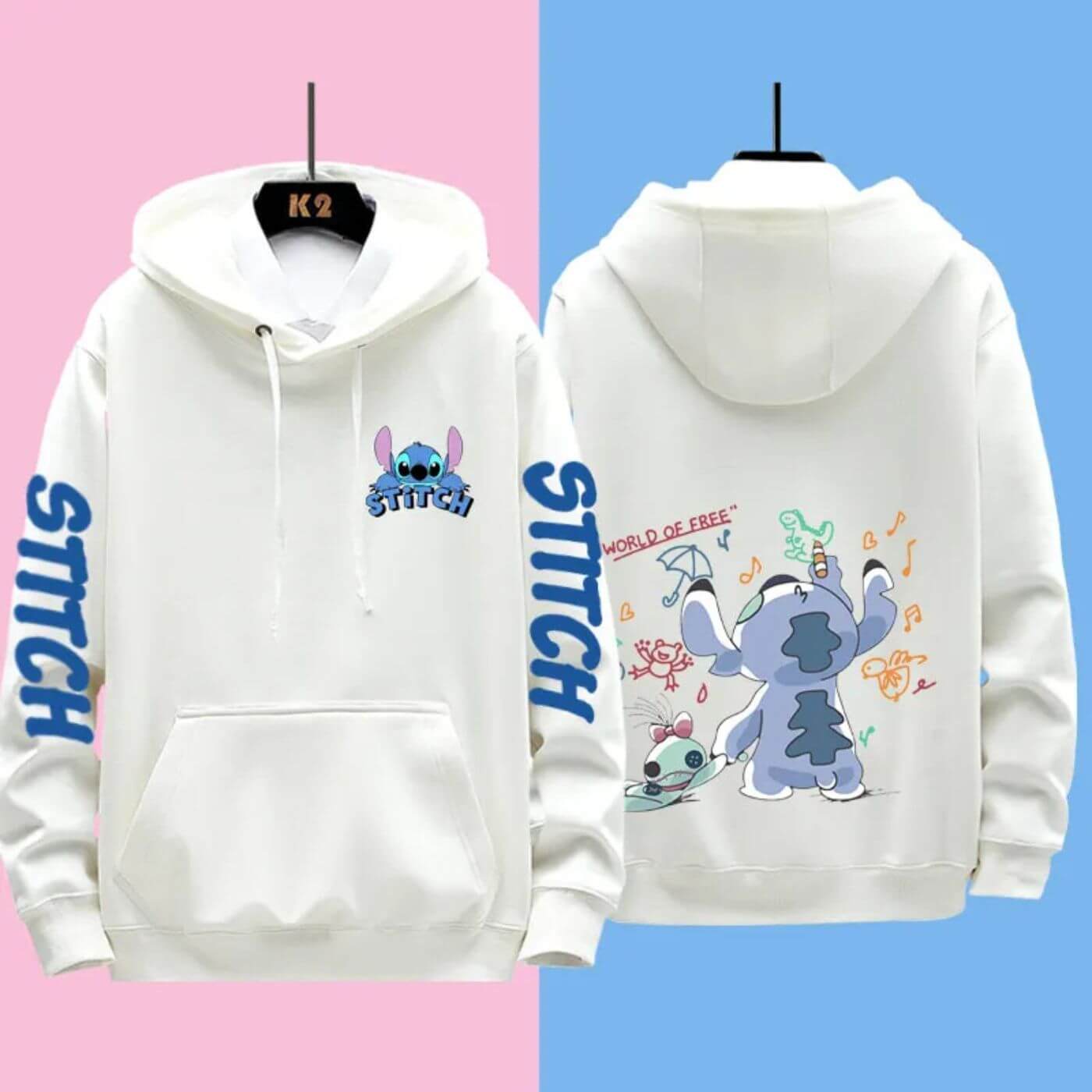 Bequemer Disney Stitch Kapuzenpullover