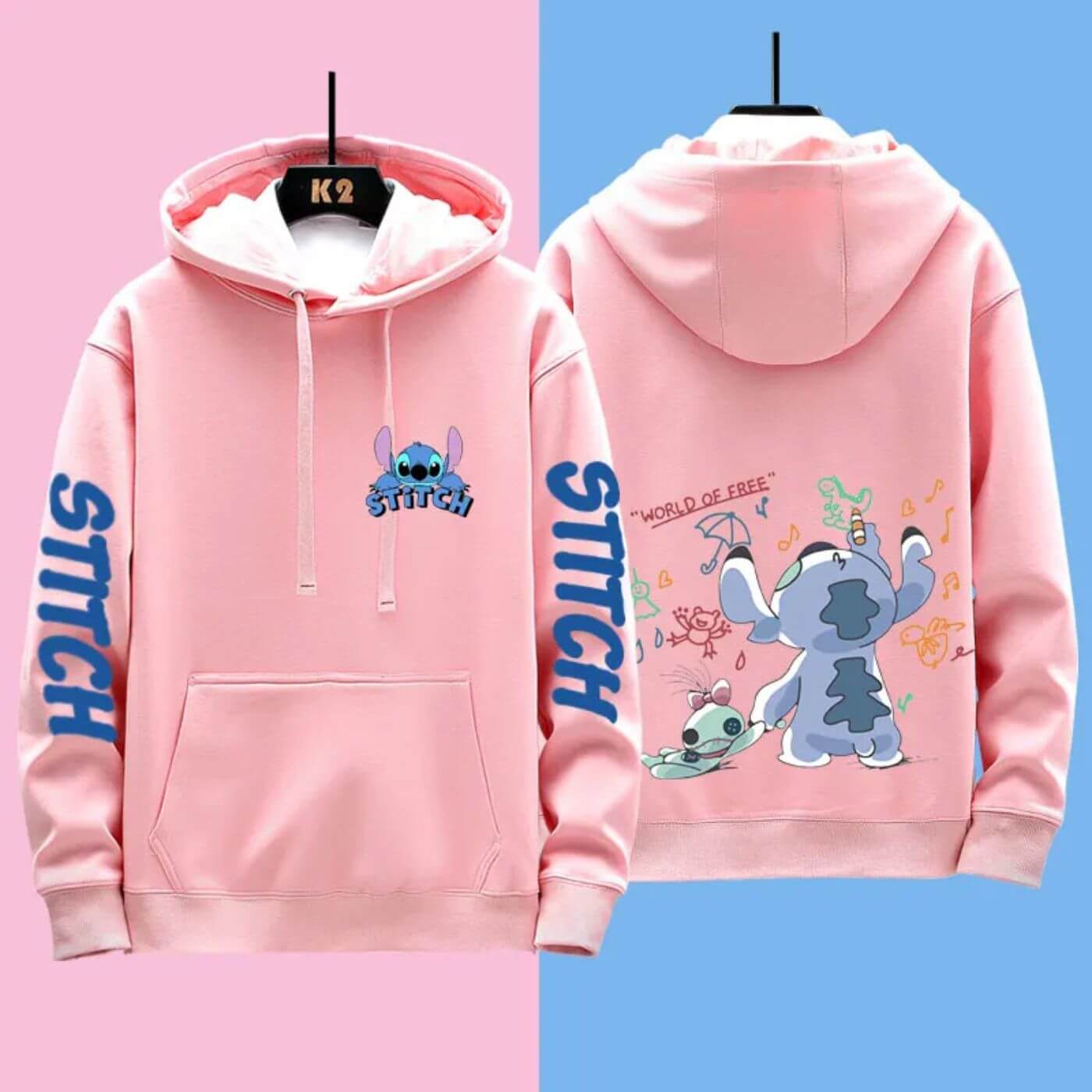 Bequemer Disney Stitch Kapuzenpullover