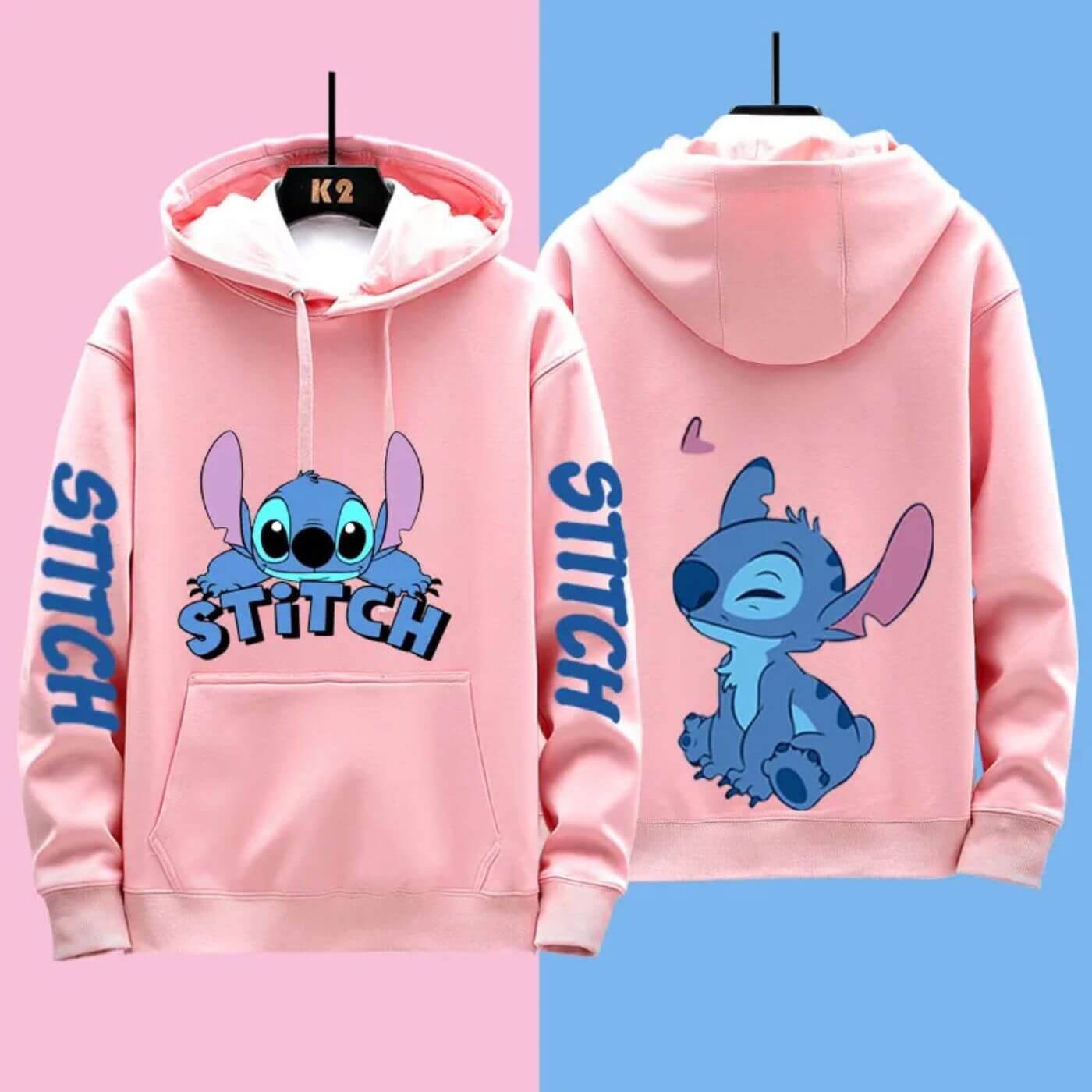 Bequemer Disney Stitch Kapuzenpullover