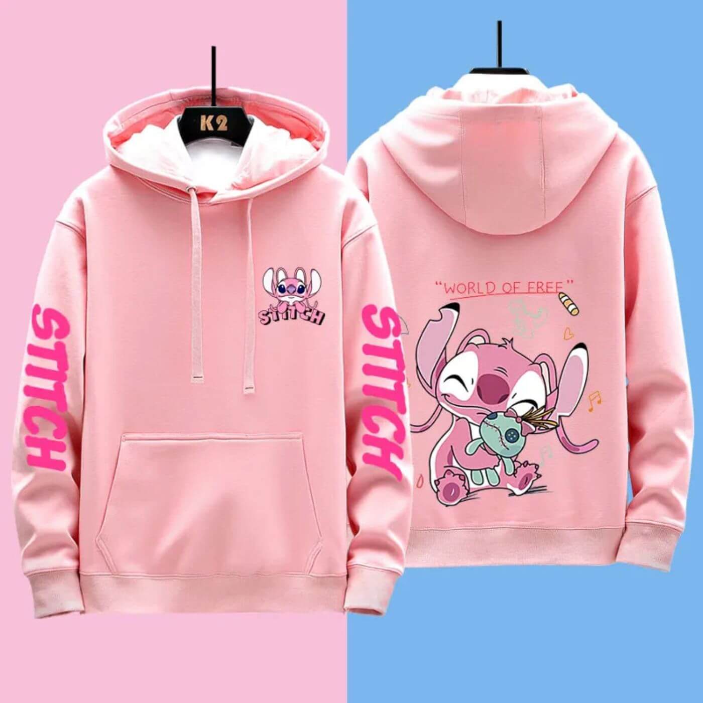 Bequemer Disney Stitch Kapuzenpullover
