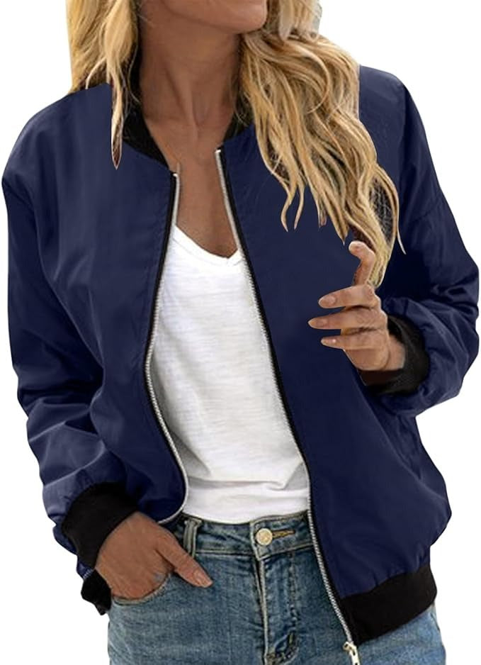 Damen Bomberjacke mit Blumenmuster