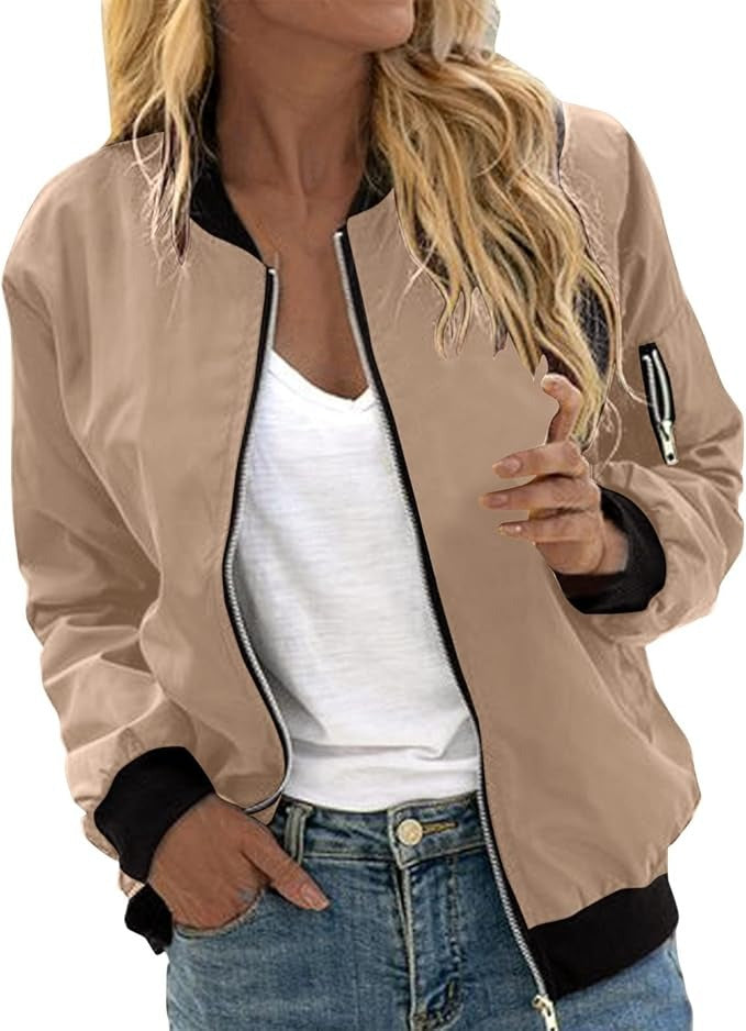 Damen Bomberjacke mit Blumenmuster