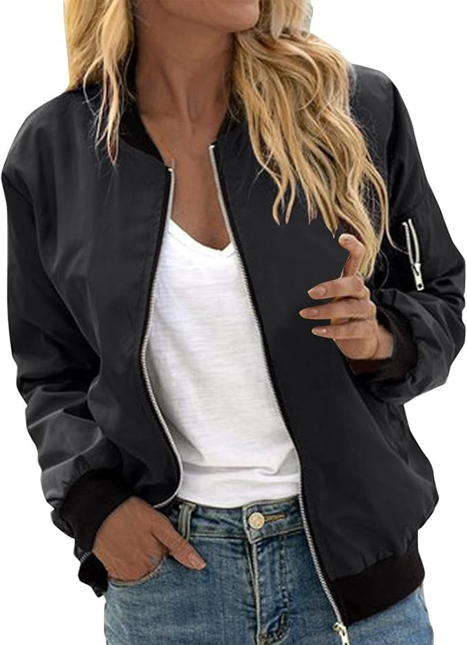Damen Bomberjacke mit Blumenmuster