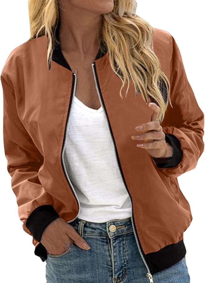 Damen Bomberjacke mit Blumenmuster