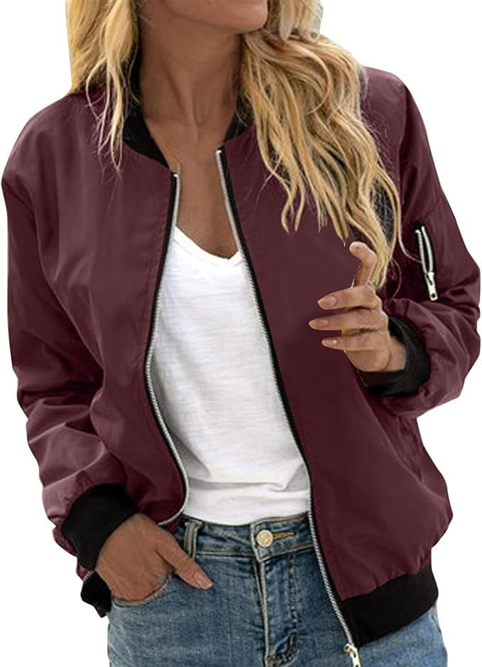 Damen Bomberjacke mit Blumenmuster