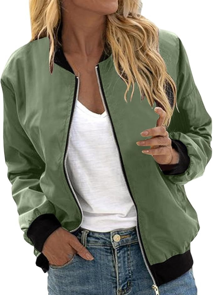 Damen Bomberjacke mit Blumenmuster