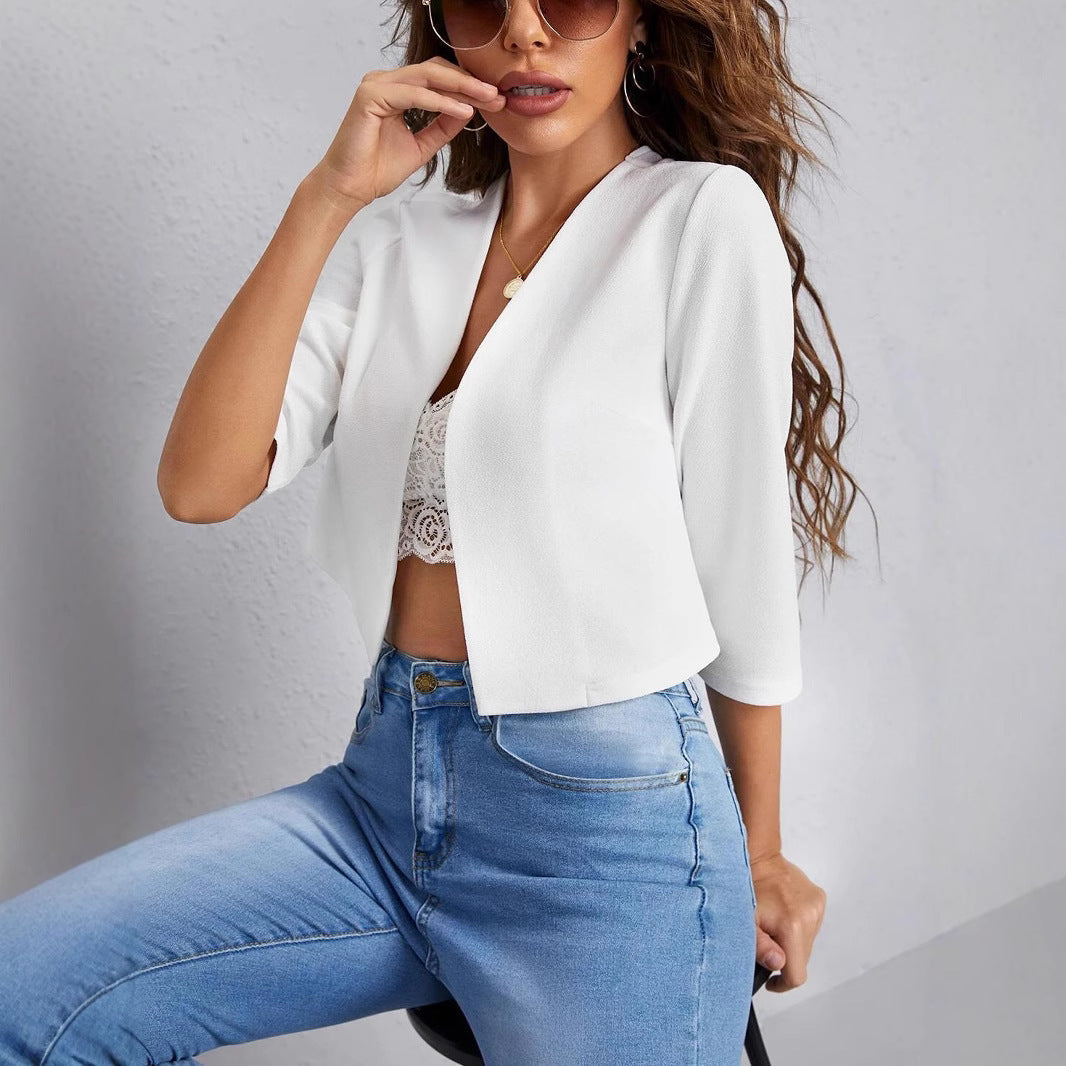 Damen Cropped Blazer: Elegant & Locker