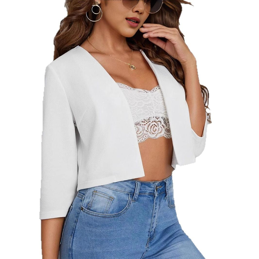 Damen Cropped Blazer: Elegant & Locker