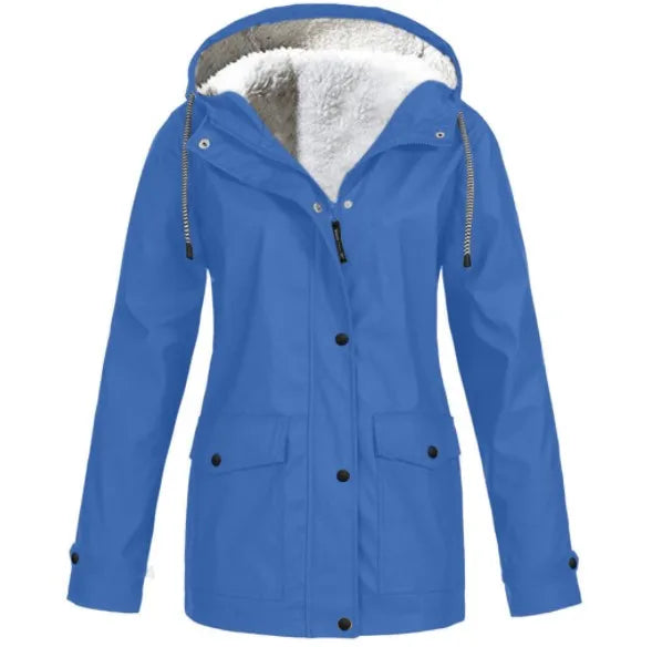 Wind- und Wasserdichte Outdoorjacke mit Fleecefutter