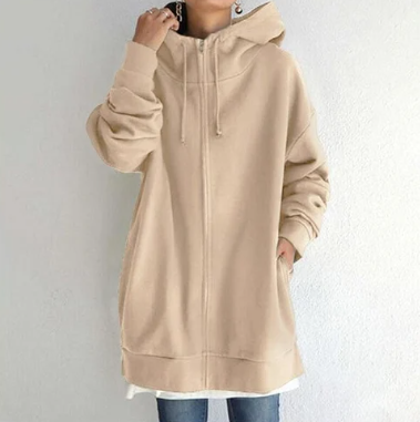Damen-Hoodie mit Reißverschluss - Herbst/Winter
