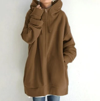 Damen-Hoodie mit Reißverschluss - Herbst/Winter