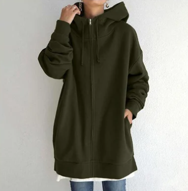 Damen-Hoodie mit Reißverschluss - Herbst/Winter