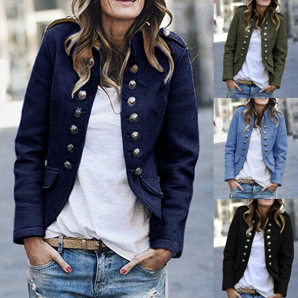 Damenblazer mit Stehkragen - Elegantes Übergangsjacket