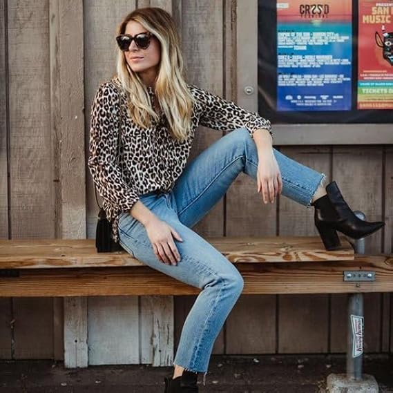 Leoprint Bluse - Trendiges Blusenshirt