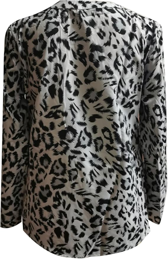 Leoprint Bluse - Trendiges Blusenshirt