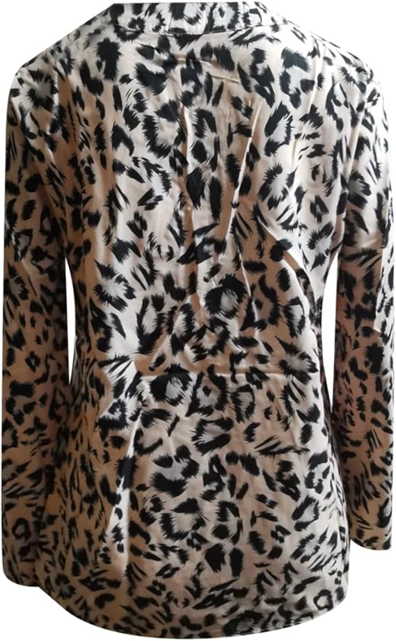 Leoprint Bluse - Trendiges Blusenshirt