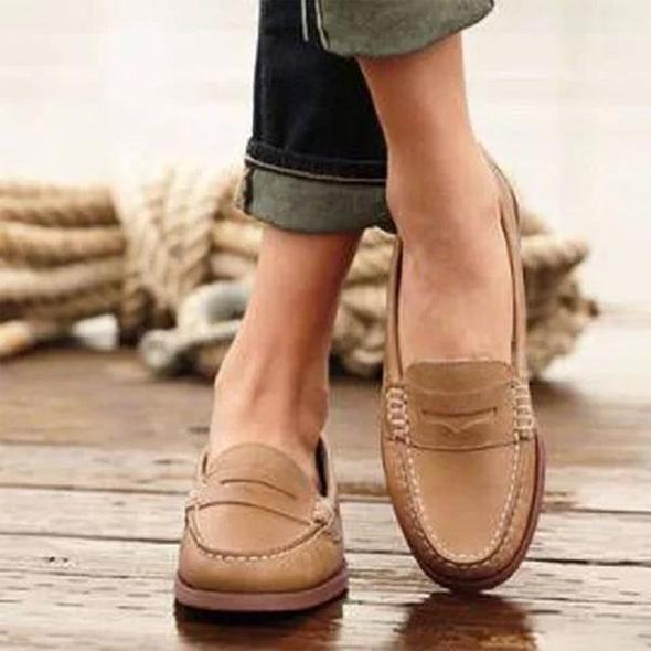 Leder Orthopädische Slipper Damen