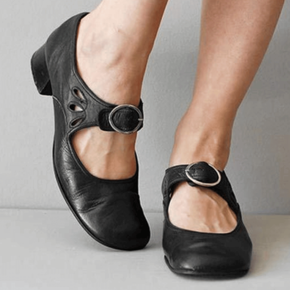 Leder-Sandalen mit Dämpfung für Fuß- und Knieschmerzen