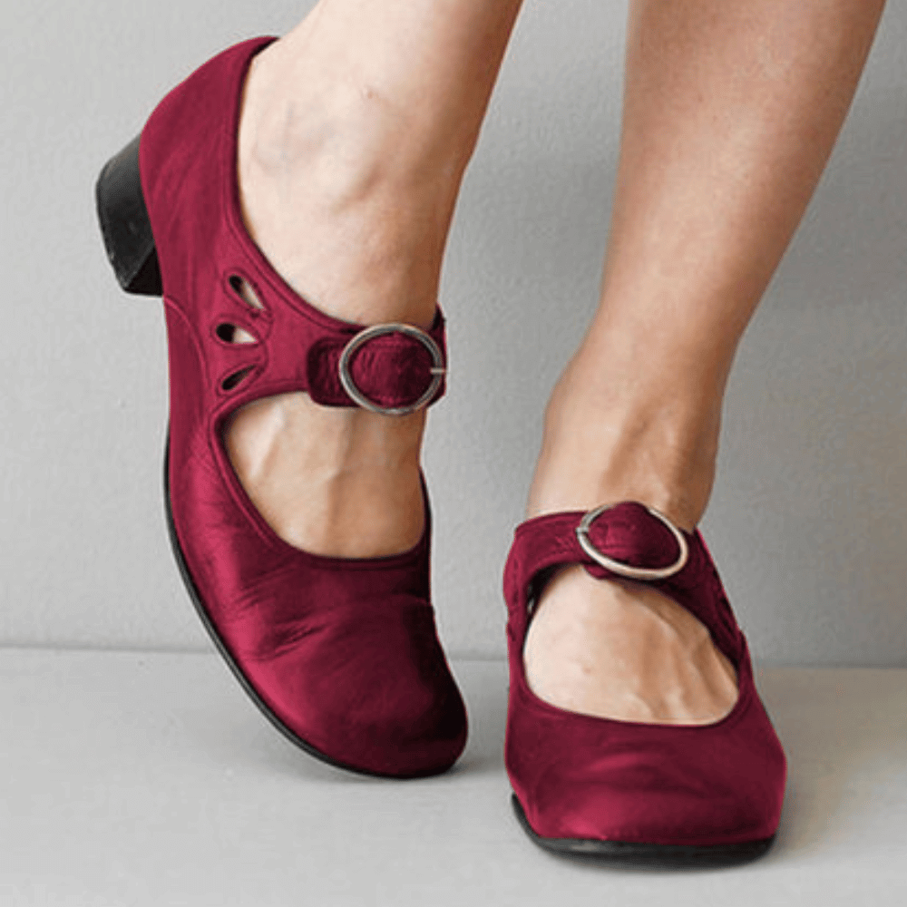 Leder-Sandalen mit Dämpfung für Fuß- und Knieschmerzen