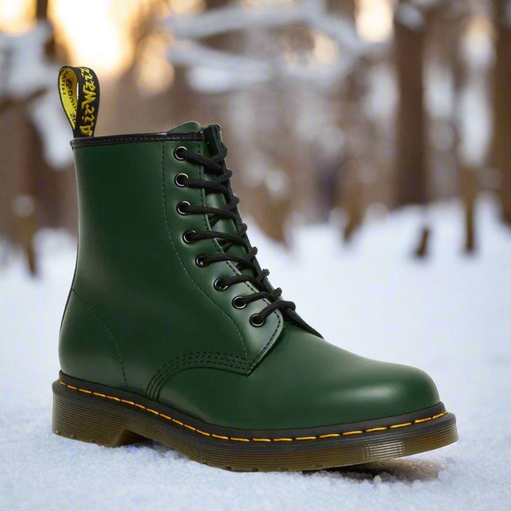 Klassische Schnürstiefel aus Eco-Leder