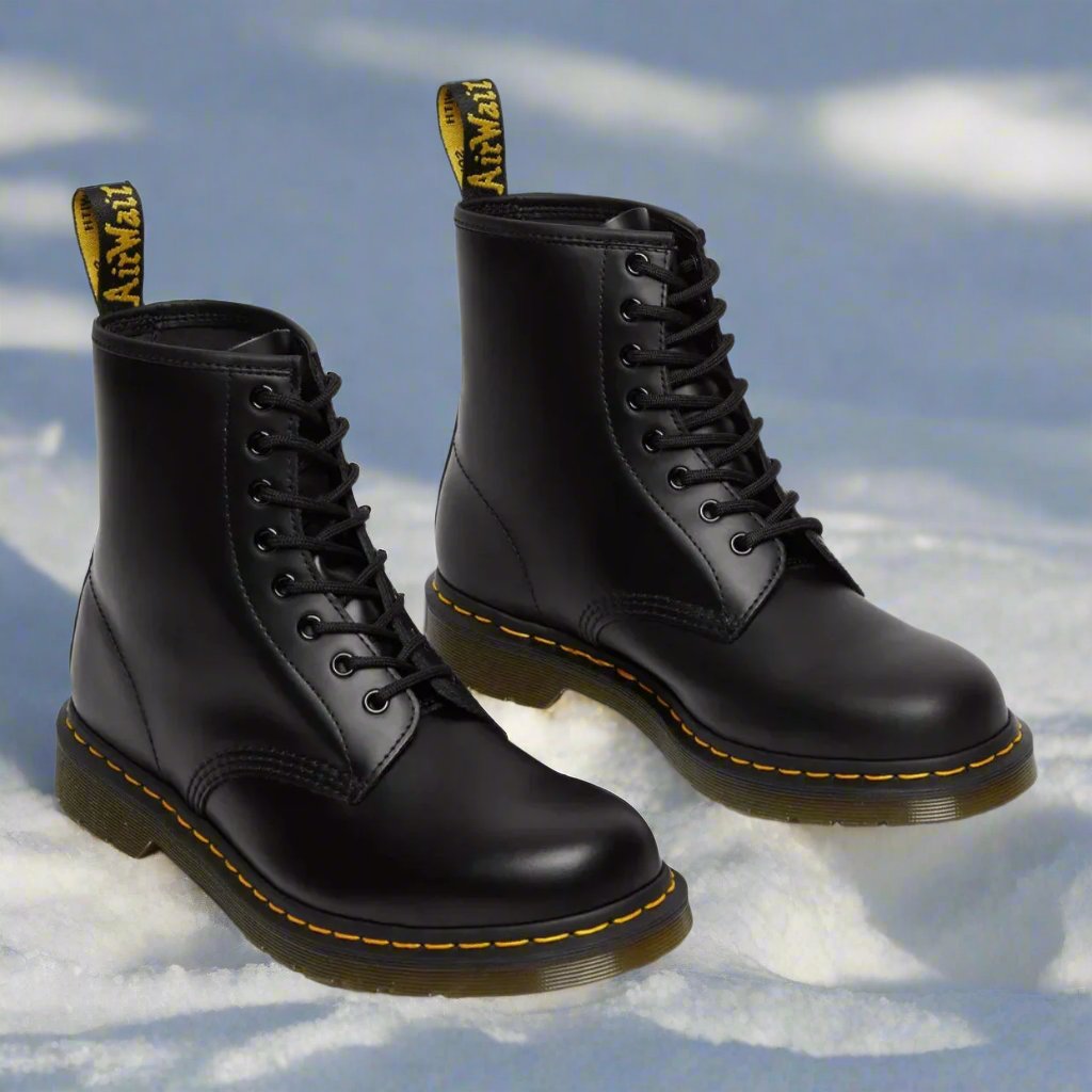 Klassische Schnürstiefel aus Eco-Leder