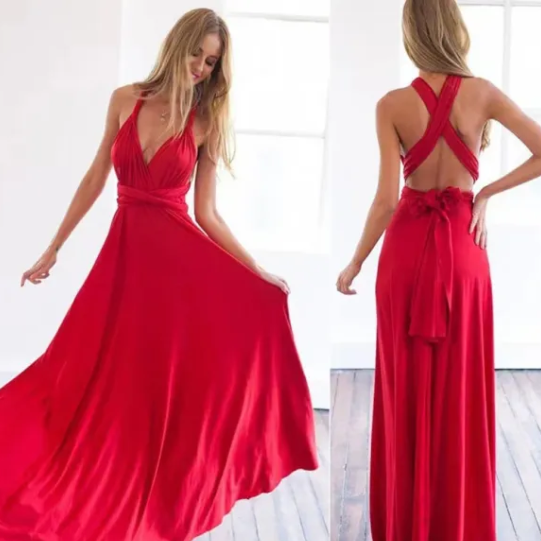 Elegantes Baumwoll-Wickelkleid für den Sommer