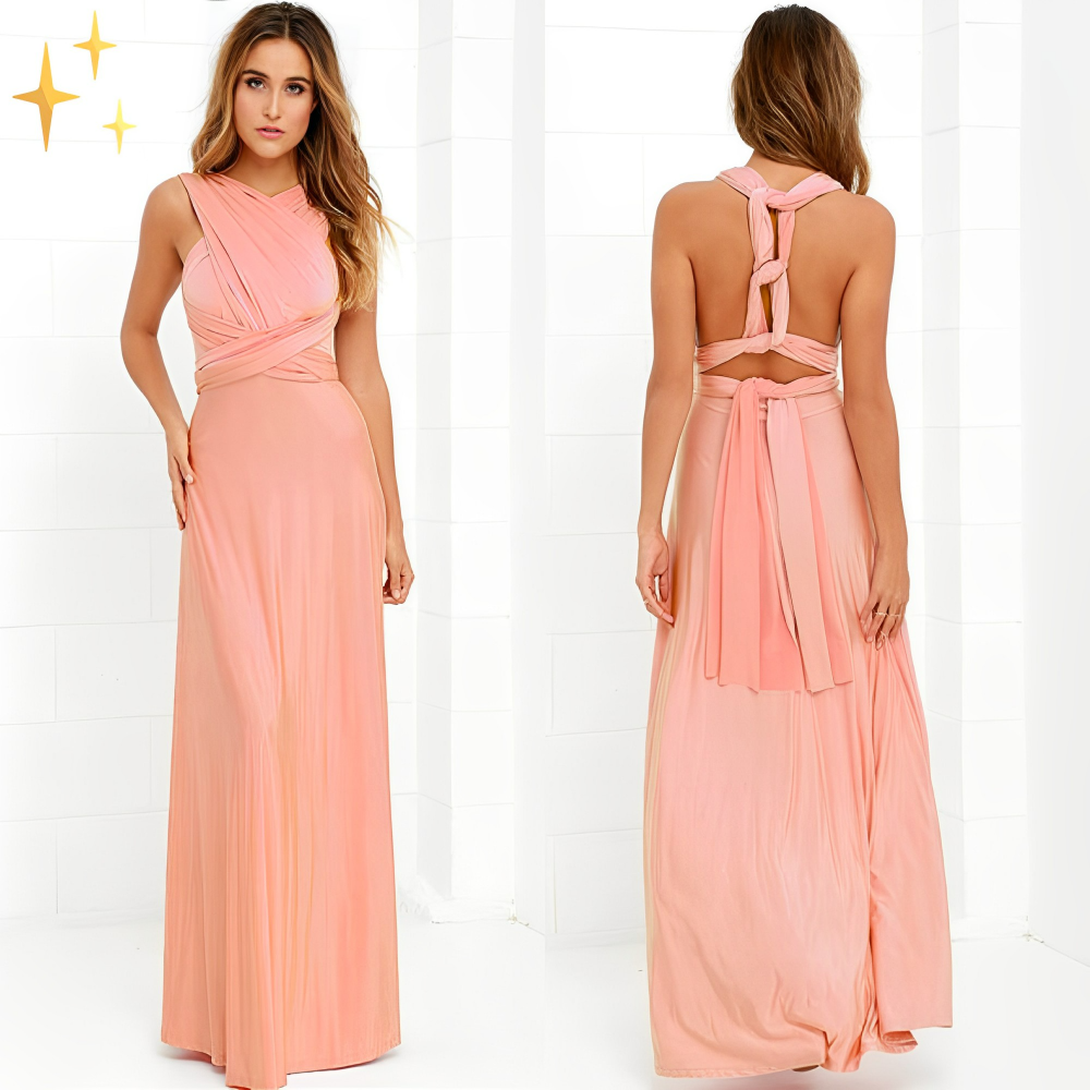 Elegantes Baumwoll-Wickelkleid für den Sommer