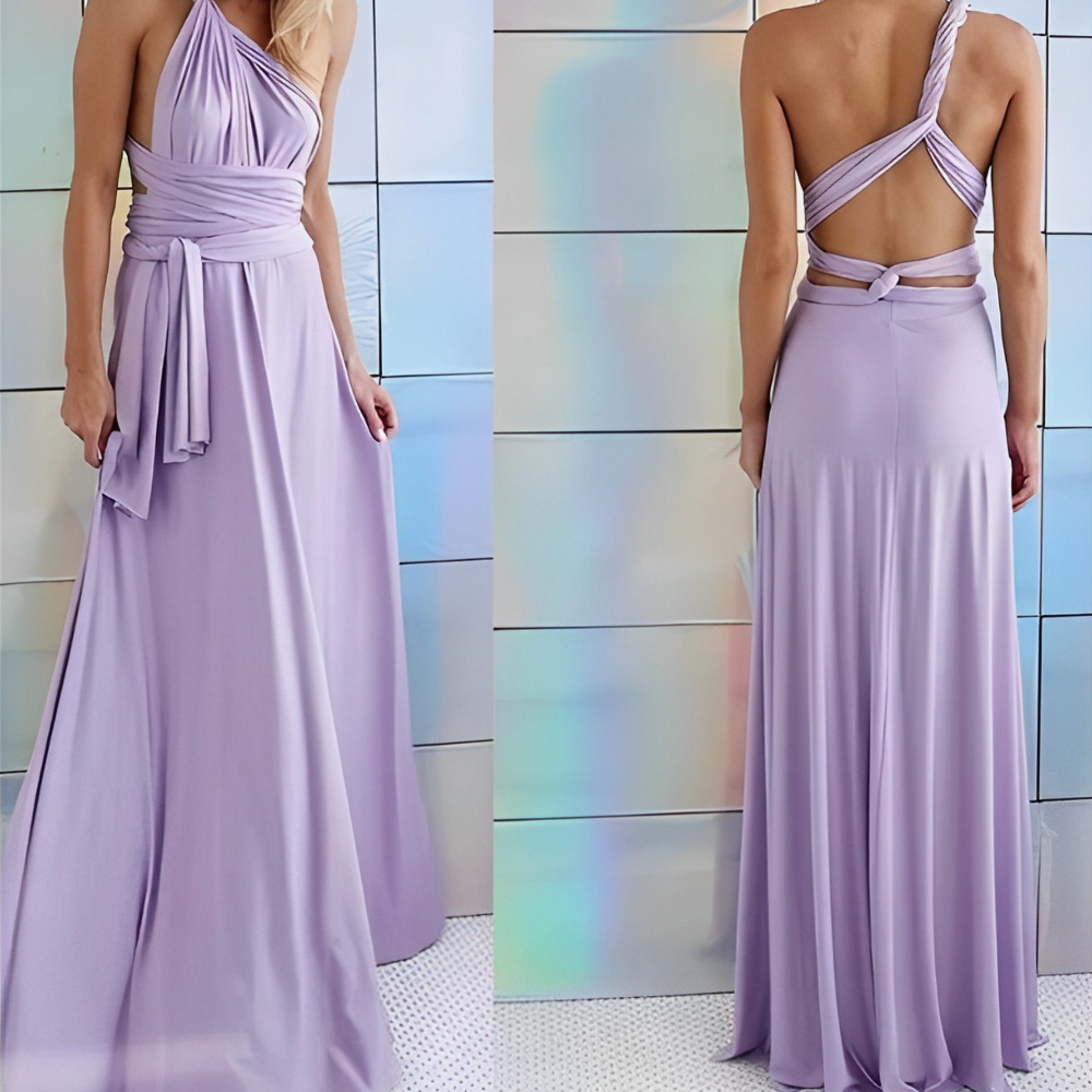Elegantes Baumwoll-Wickelkleid für den Sommer