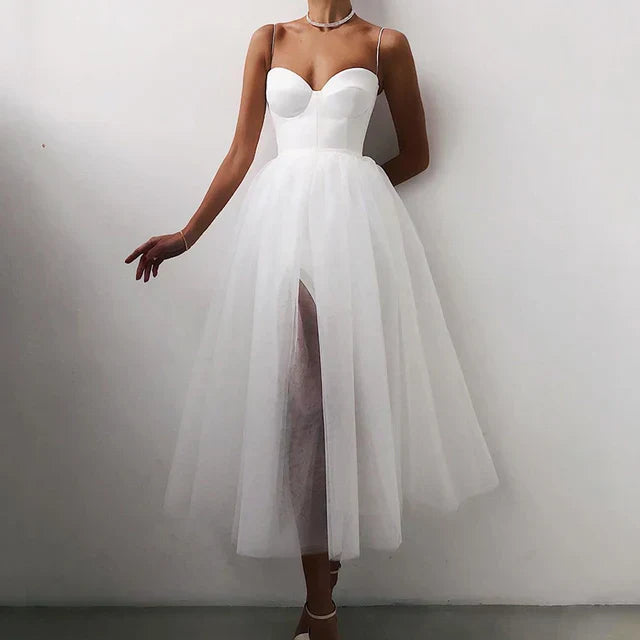 Elegantes Tüll-Korsett-Abendkleid