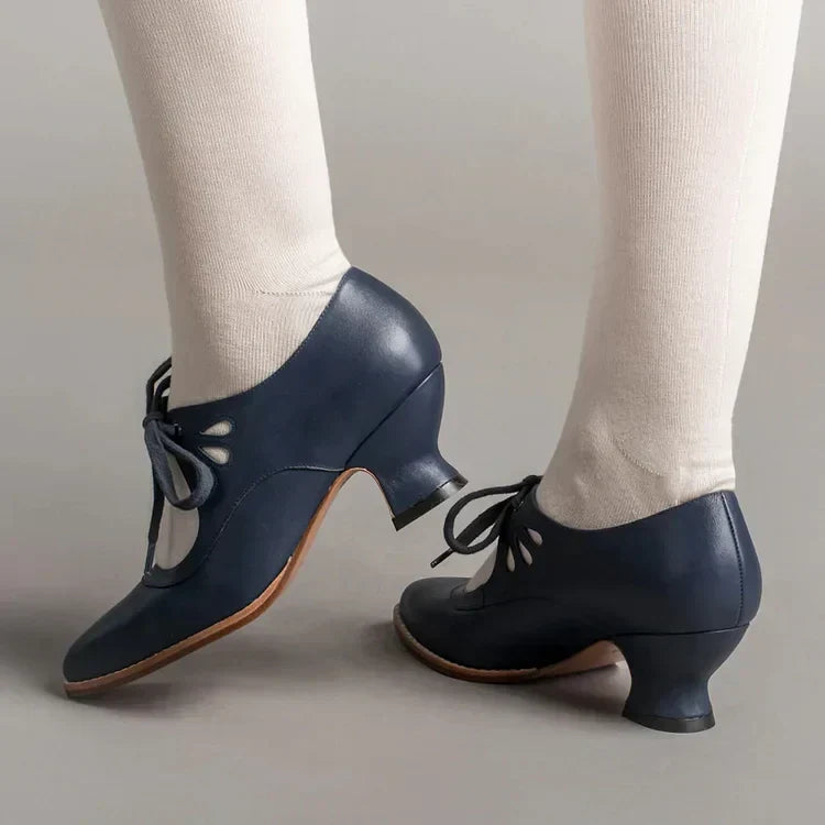 Edwardianische Damenschuhe aus Leder