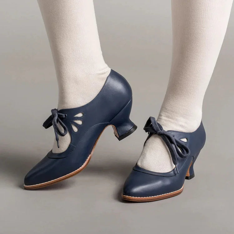 Edwardianische Damenschuhe aus Leder