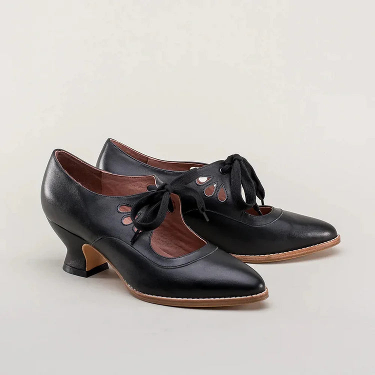Edwardianische Damenschuhe aus Leder