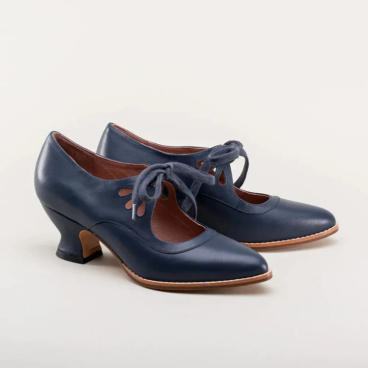 Edwardianische Damenschuhe aus Leder
