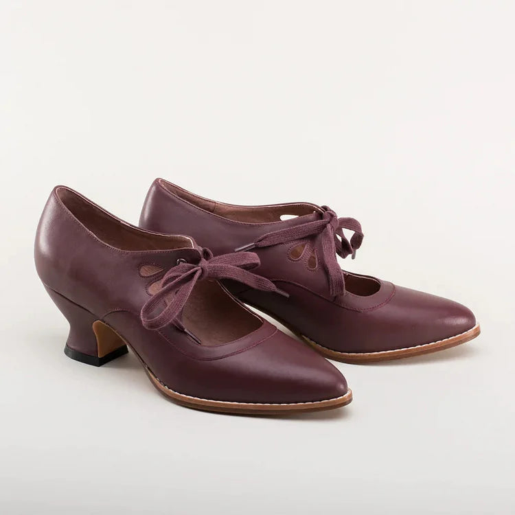 Edwardianische Damenschuhe aus Leder
