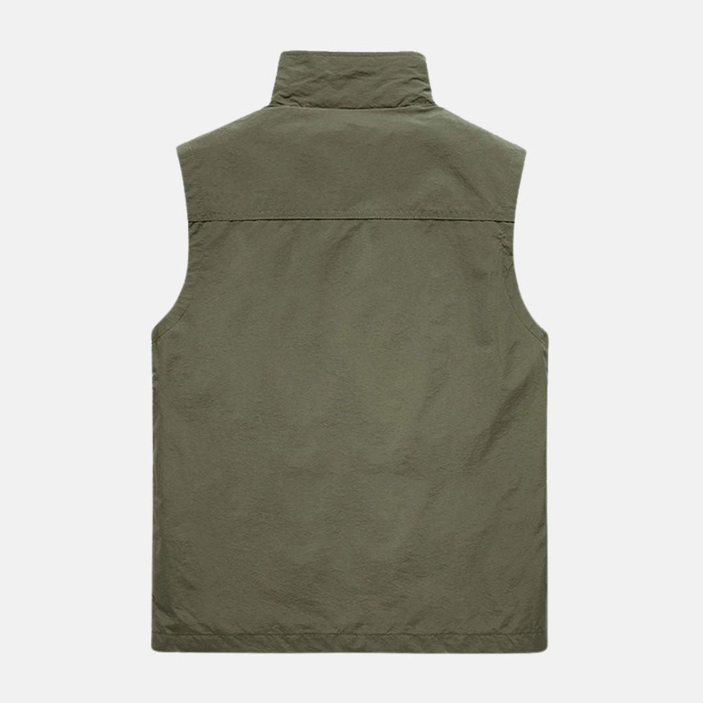 Herren Multifunktionsweste: Leichte Outdoor-Weste mit Taschen