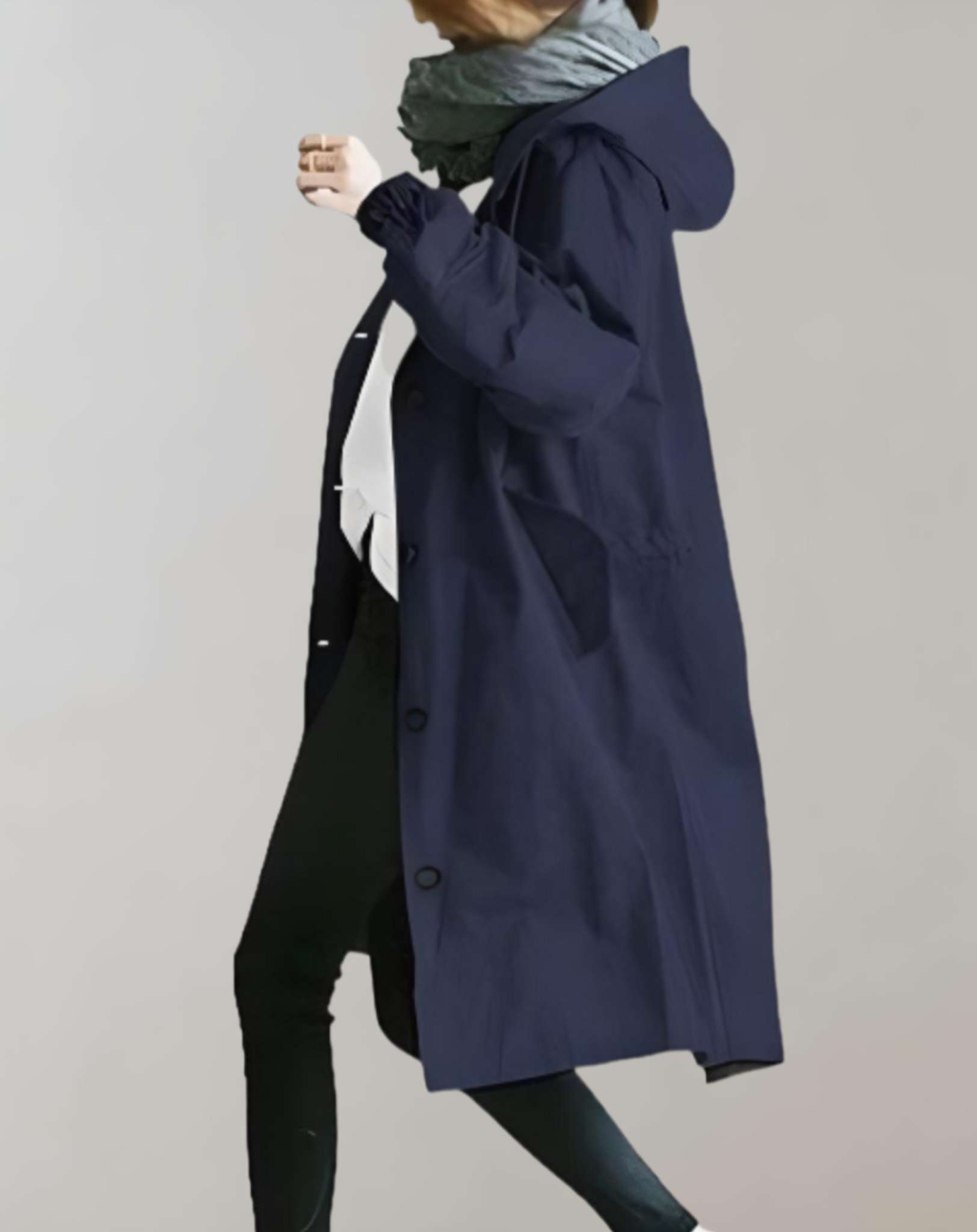 Wasserfester Kapuzen-Trenchcoat - Warm & Stilvoll