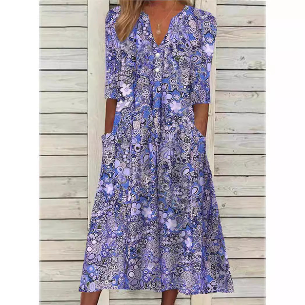 Elegantes Sommerkleid: Klassischer Stil & Komfort