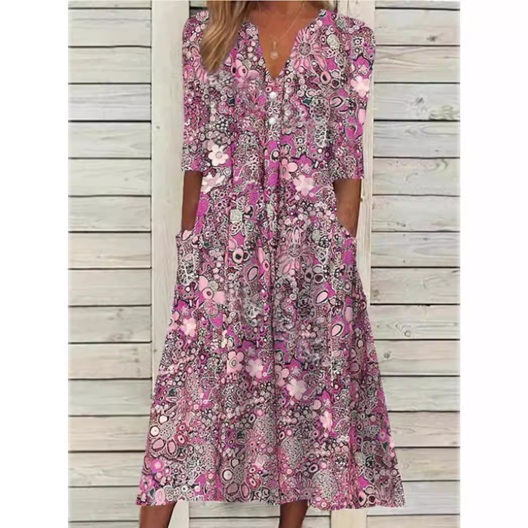 Elegantes Sommerkleid: Klassischer Stil & Komfort