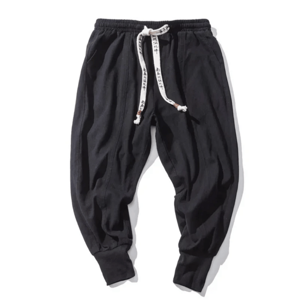 WW Kezno Japanische Baumwollhose: Weite, bequeme Hose im japanischen Stil
